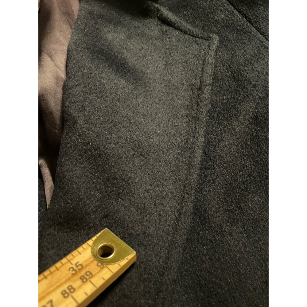 Size 8/10 ? Navy Blue Wool DonnyBrook vintage wool double breasted trench coat - Picture 7 of 12